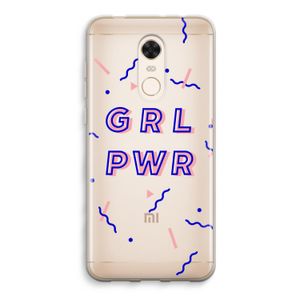 GRL PWR: Xiaomi Redmi 5 Transparant Hoesje