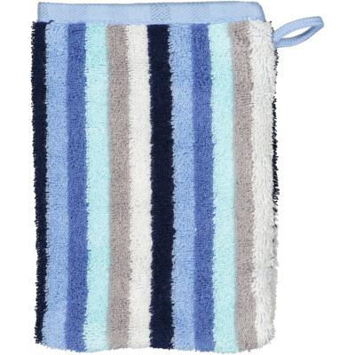 Cawö Cawo Shades Streifen Washandje 16x22 aqua