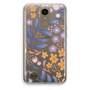 Flowers with blue leaves: LG K10 (2017) Transparant Hoesje