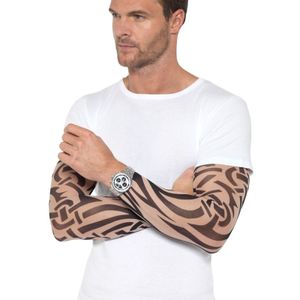 Carnaval verkleed mouwen - Tattoo sleeves tribal - getatoeerde armen - volwassenen