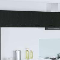 Hangkast Riga Zwart Eiken 80 x 31 x 40 cm Bewerkt hout