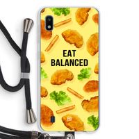 Eat Balanced: Samsung Galaxy A10 Transparant Hoesje met koord