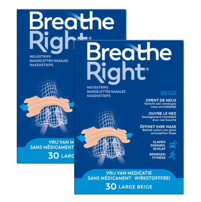 Breathe Right Neusstrips Normale Huid - Large