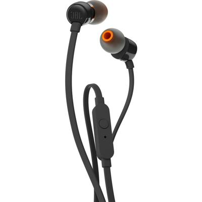 JBL T110 In Ear oordopjes Kabel Zwart Headset