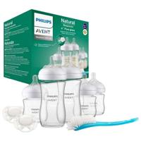 Natuurlijke glazen babyfles geboorteset - PHILIPS AVENT - Newborn Kit - 240 ml - Gemengd