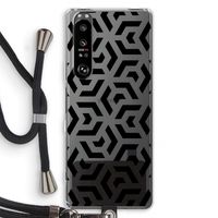Crazy pattern: Sony Xperia 1 III Transparant Hoesje met koord