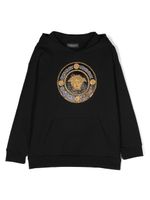 Versace Kids hoodie Medusa à ornements - Noir - thumbnail