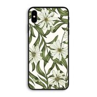 Wit bloemenpatroon: iPhone XS Max Biologisch afbreekbaar hoesje