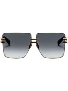 Balmain Eyewear lunettes de soleil Gendarme à monture oversize - Noir