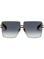 Balmain Eyewear lunettes de soleil Gendarme à monture oversize - Noir