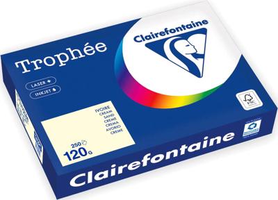 Crèmewit A4 papier 120 gram pak 250 vel Clairefontaine Trophée
