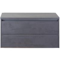 Dante Badmeubelset 100 cm - Beton Antraciet - Wastafelbovenblad