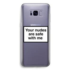 Safe with me: Samsung Galaxy S8 Transparant Hoesje