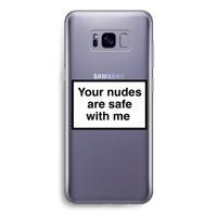 Safe with me: Samsung Galaxy S8 Transparant Hoesje