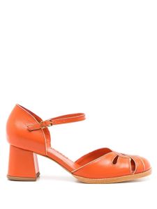 Sarah Chofakian sandales Melaine 40 mm à découpes - Orange