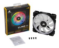 Corsair LL140 RGB LED PWM fan - Single Pack case fan 1 stuk, 4-pins PWM fan-connector - thumbnail