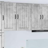 Keukenkast Beton Grijs 50 x 31 x 80 cm Bewerkt hout