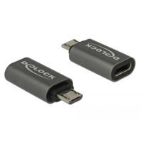 Delock USB 2.0 Adapter [1x Micro-USB 2.0 B stekker - 1x USB-C 3.1 bus] 65927