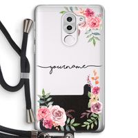 Rozen: Honor 6X Transparant Hoesje met koord