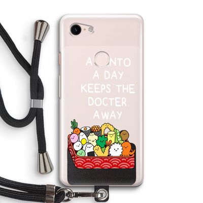 Bento a day: Pixel 3 Transparant Hoesje met koord