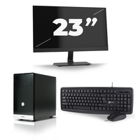 Gigabyte GZ-M1 Micro Tower - Intel Core i7-3e Generatie - 16GB RAM - 256GB SSD - Windows 10 + 1x 23 inch Monitor
