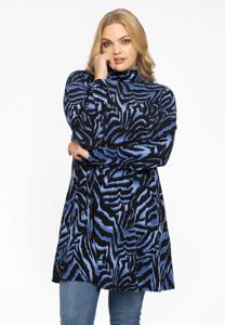 Yoek Tuniek wide bottom turtleneck KAMEO | Blauw | Maat 58/60