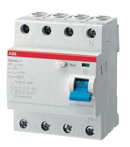 ABB 2CSF204101R1250 ABB Stotz S&J Aardlekschakelaar A 4-polig 25 A 0.03 A 230 V/AC, 400 V/AC