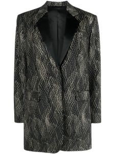 ISABEL MARANT single-breasted abstract-print blazer - Noir