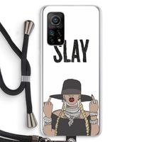 Slay All Day: Xiaomi Mi 10T 5G Transparant Hoesje met koord
