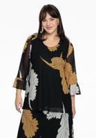 Yoek Shirt A-lijn FLOWER | Zwart | Maat 58/60 Yoek Shirt A-lijn FLOWER | Zwart | Maat 58/60