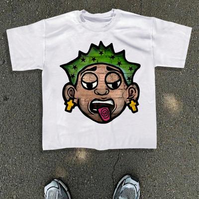 Bon&Bon EMRG Men's Graphic Print Casual T-Shirt - White Polyester Tee White / M