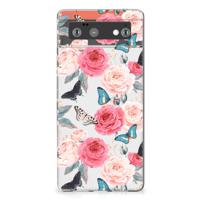 Google Pixel 6 TPU Case Butterfly Roses