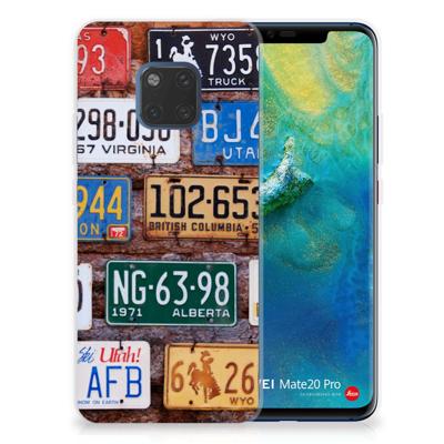Huawei Mate 20 Pro | Siliconen hoesje | met foto Kentekenplaten