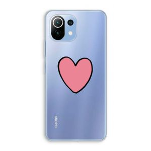 Hartje: Xiaomi Mi 11 Lite Transparant Hoesje