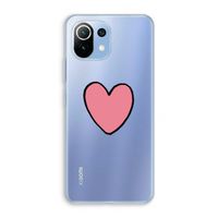 Hartje: Xiaomi Mi 11 Lite Transparant Hoesje