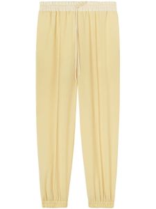 Jil Sander pantalon à lien de resserrage - Jaune