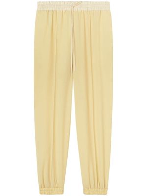Jil Sander pantalon à lien de resserrage - Jaune