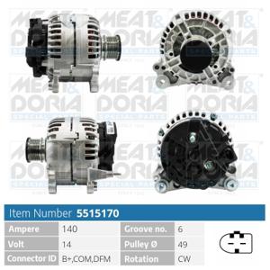 Meat Doria Alternator/Dynamo 5515170