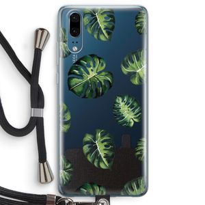 Tropische bladeren: Huawei P20 Transparant Hoesje met koord