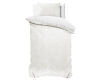 Sleeptime Velvet Uni Dekbedovertrek Wit 140 x 220 cm