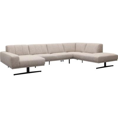 Bank Olivia longchair links + 2,5-zits + hoekziteiland groot rechts