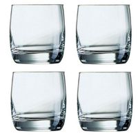 Whisky tumbler glazen - 12x - Vigne serie - transparant - 310 ml