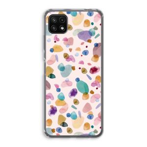 Terrazzo Memphis Pink: Samsung Galaxy A22 5G Transparant Hoesje