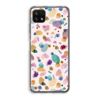 Terrazzo Memphis Pink: Samsung Galaxy A22 5G Transparant Hoesje