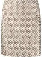 Marine Serre Towels jacquard mini skirt - Tons neutres - thumbnail