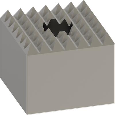 Bosch Accessoires Bouchardeerkop 60 x 60 mm, 7 x 7 1st - 1618623206