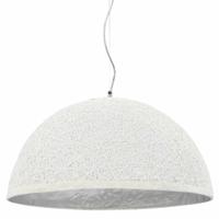 VidaXL Hanglamp e27 ø50 cm wit en zilver VidaXL Hanglamp e27 ø50 cm wit en zilver