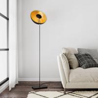 Staande lamp &apos;Captain up&apos; By Rydens goud zwart uplighter e27 171cm