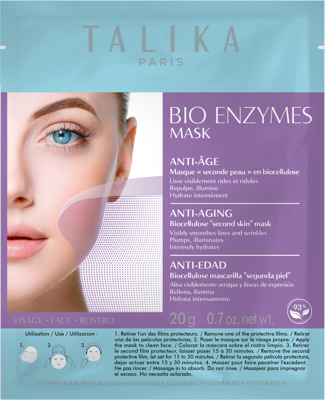 Talika Masker Face Bio Enzymes Mask Anti-Age ''Second Skin'' Mask 20gr