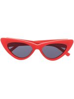 The Attico lunettes de soleil Dora à monture papillon - Rouge